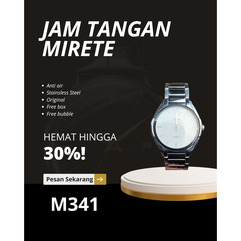 MIRETE M341 Jam Tangan Original Anti Air