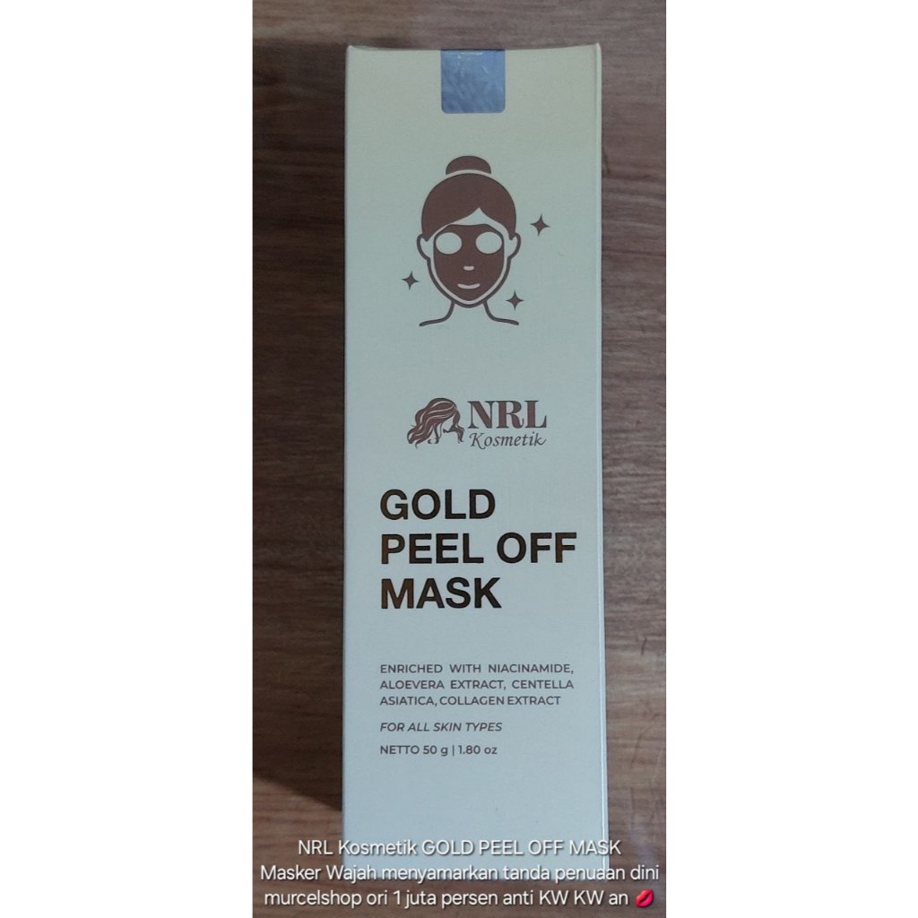 NRL Kosmetik GOLD PEEL OFF MASK Masker Wajah