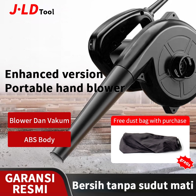 JLD Hand Blower Angin Kencang Listrik Blower Keong Portable Blower Dan Vakum 2in1 Peniup Debu Penger