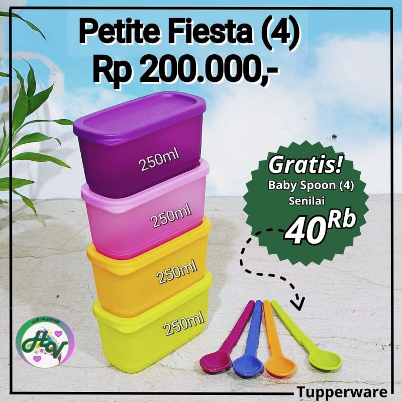 Tupperware Petite fiesta (4) Wadah penyimpanan