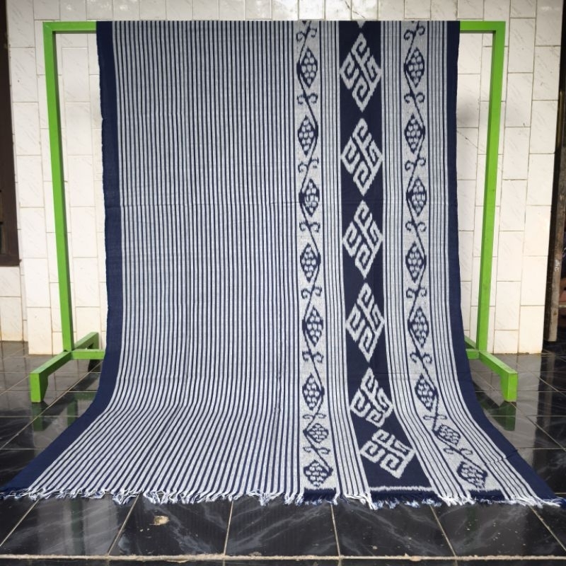 Kain Tenun Jepara Motif Paruki Lurik Navy (0005)