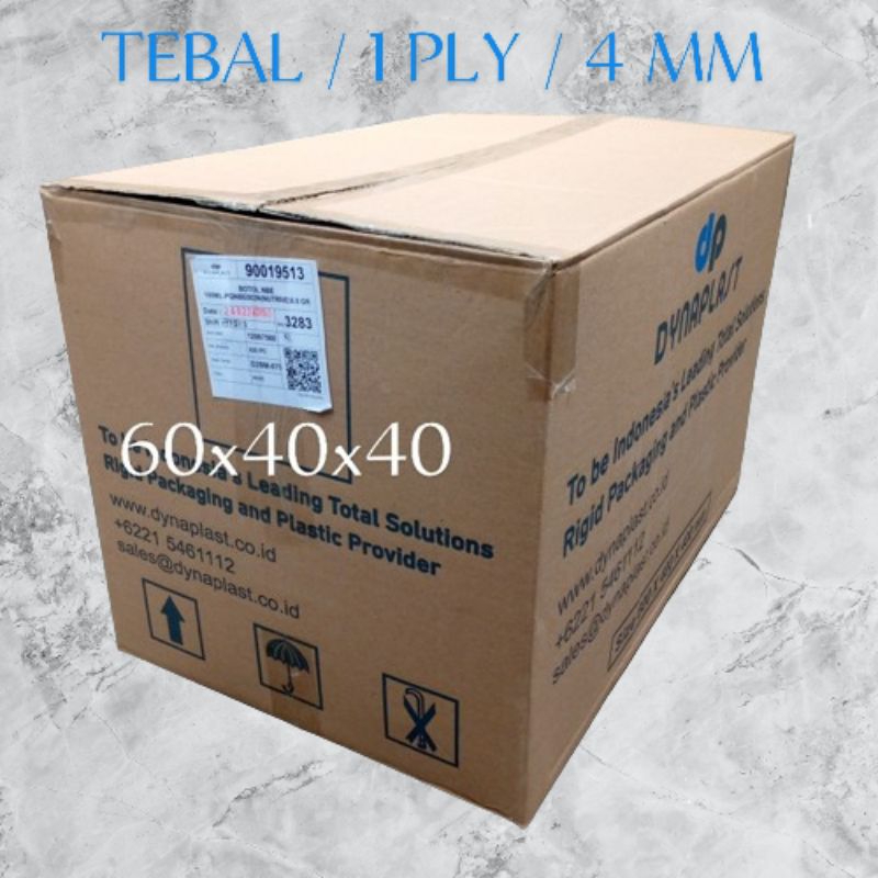 

KARDUS BEKAS/BESAR/TEBAL 4Mm UKURAN 60x40x40cm