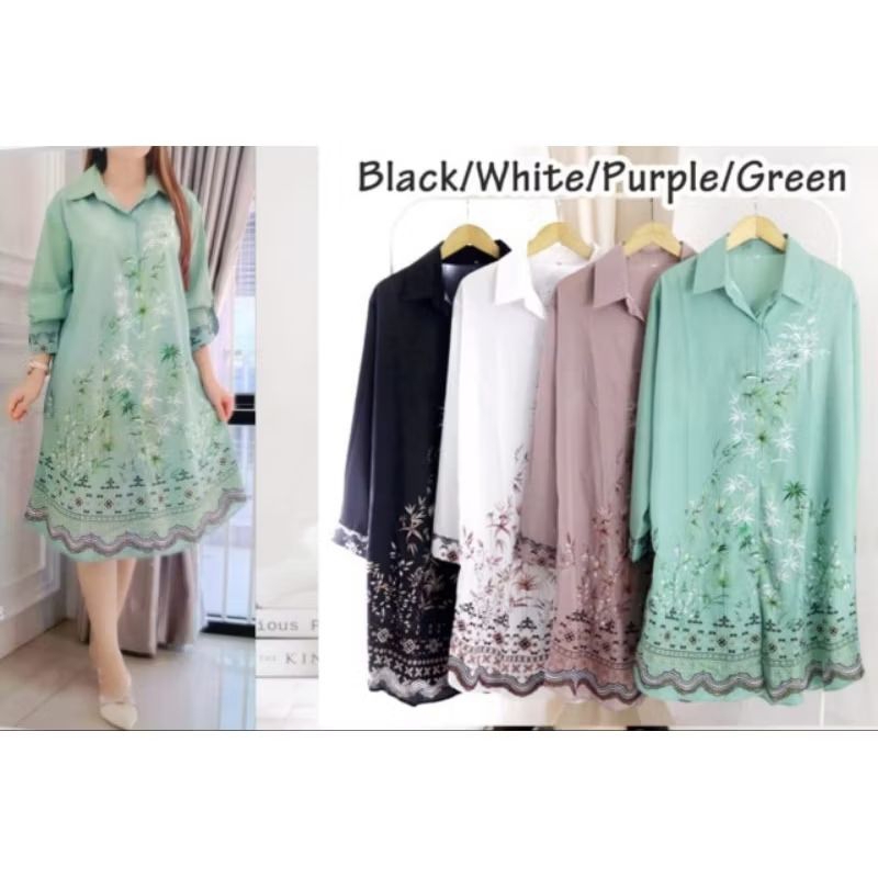 tunik wanita versi baru motif 2021