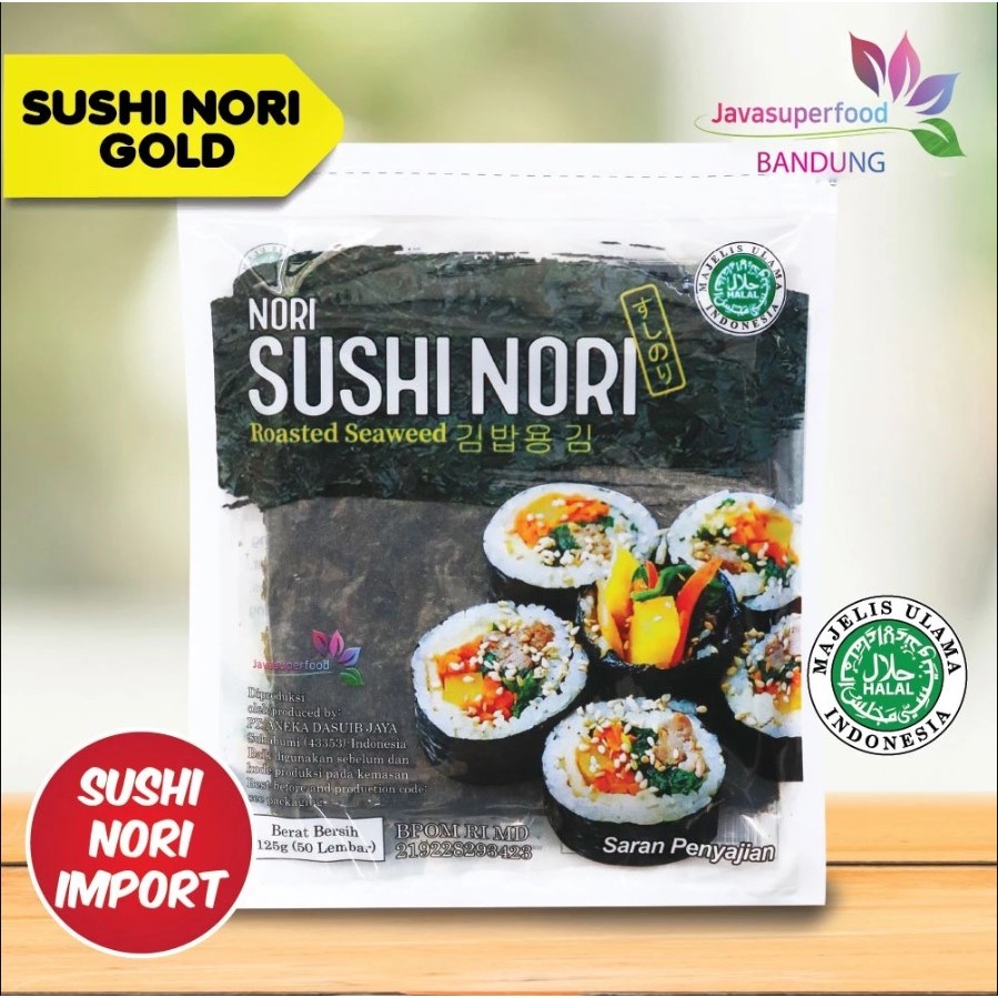 

Sushi Nori Seaweed Rumput Laut Panggang / Sushi Nori Sakao HALAL 5/10/20/50 Sheets/lembar