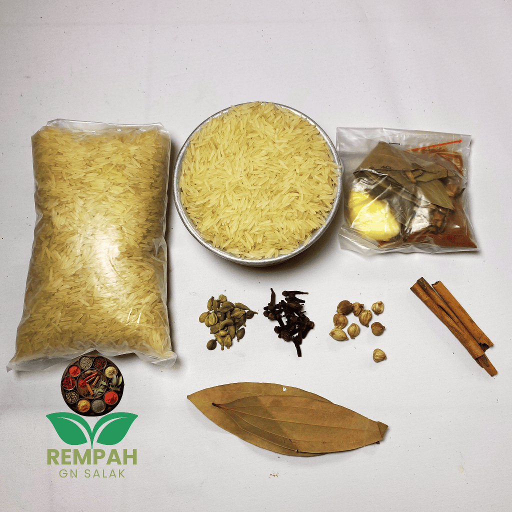 

Pake Lengkap Beras Basmati 500g Plus Bumbu Kebuli, Mandi, Bukhori, Kabsah, Briyani