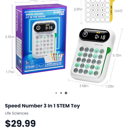 SALE Premium 3 in 1 STEM Toy /Mainan Tech Science Can STEAM /Asah Otak Anak-Dewasa /Memory-Speed Num