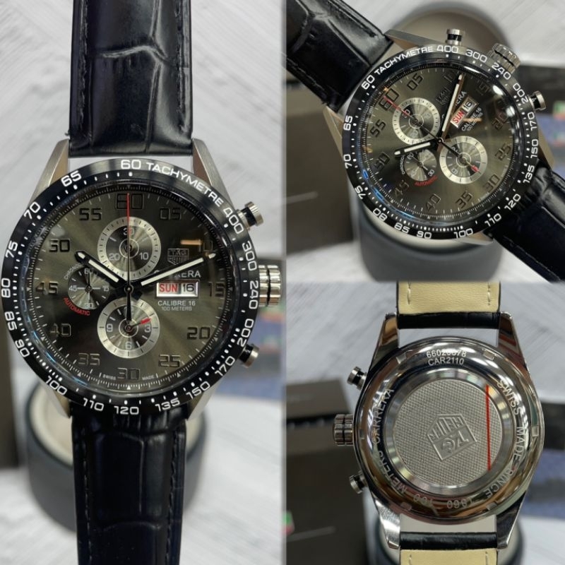JAM TANGAN PRIA TAG HEUER CARRERA CALIBRE 16 DAY DATE JAPAN QUARTZ SUPER QUALITY DIAMETER 42MM