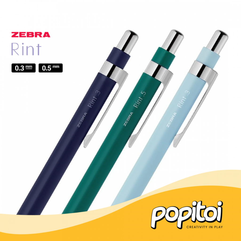 

Zebra RINT Mechanical Pencil 0.3 0.5 mm Pensil Mekanik Cetekan