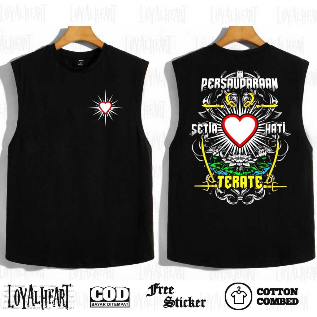 Loyalheart Kaos Singlet Lambang Psht Singlet Psht Tanktop Lambang Psht Catton Combed 24s Free Stiker