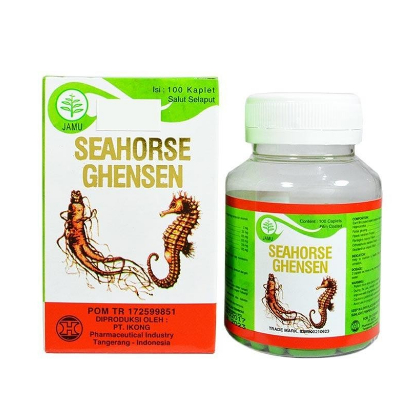 SEA HORSE GHENSEN 100 KAPLET Obat Sehat Ginjal
