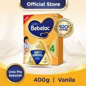 

BEBELAC 4 GROGREAT+ SUSU BUBUK FORMULA PERTUMBUHAN ANAK VANILA 400 GRAM