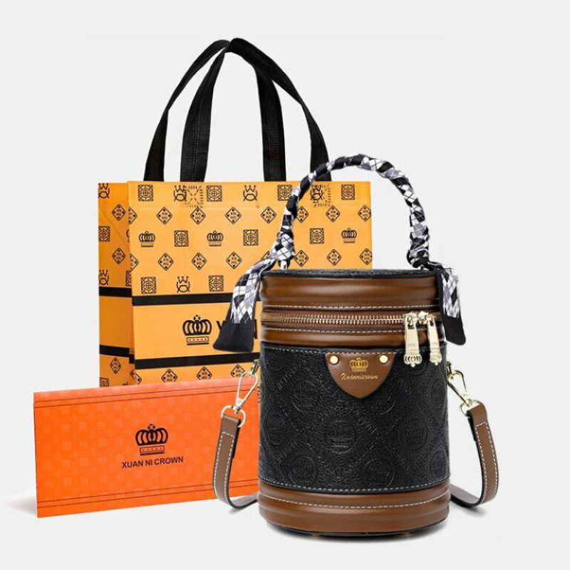 JTF616 Tas Sling Bag Tabung Xuan Ni Crown Paper Bag + Sertifikat