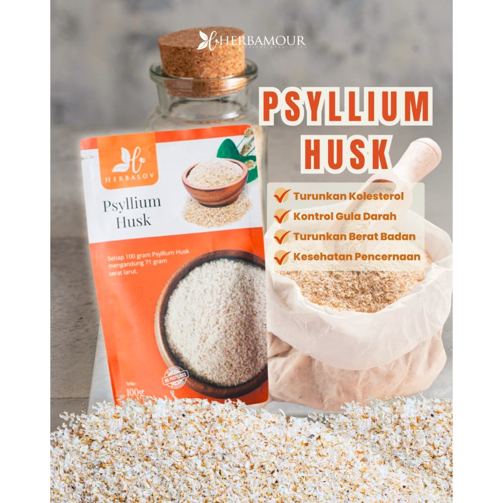 

Psyllium Husk Serbuk Tinggi Serat 100GR