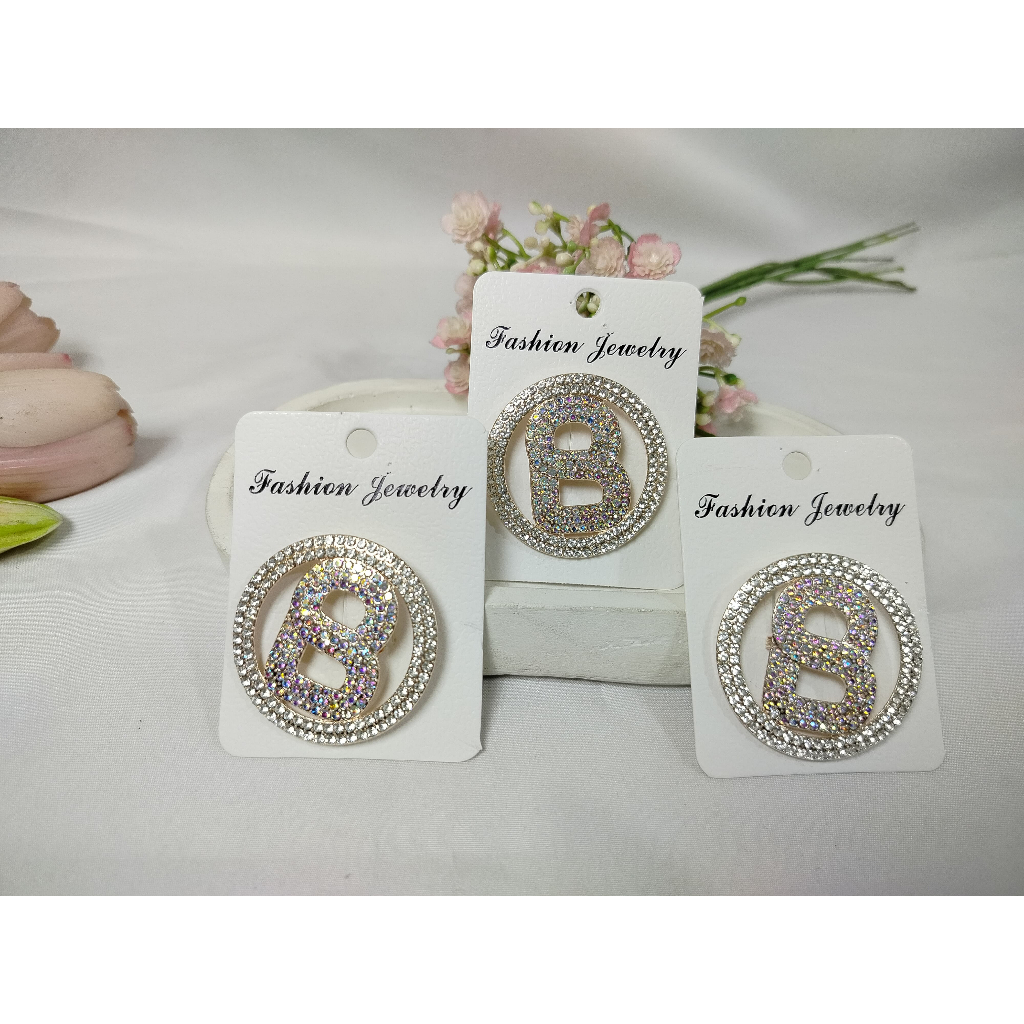 Bros Hijab Bross Peniti Brooch Jilbab Aksesoris Fashion Wanita/ Bros Angka/ Bros Lingkaran - 4186