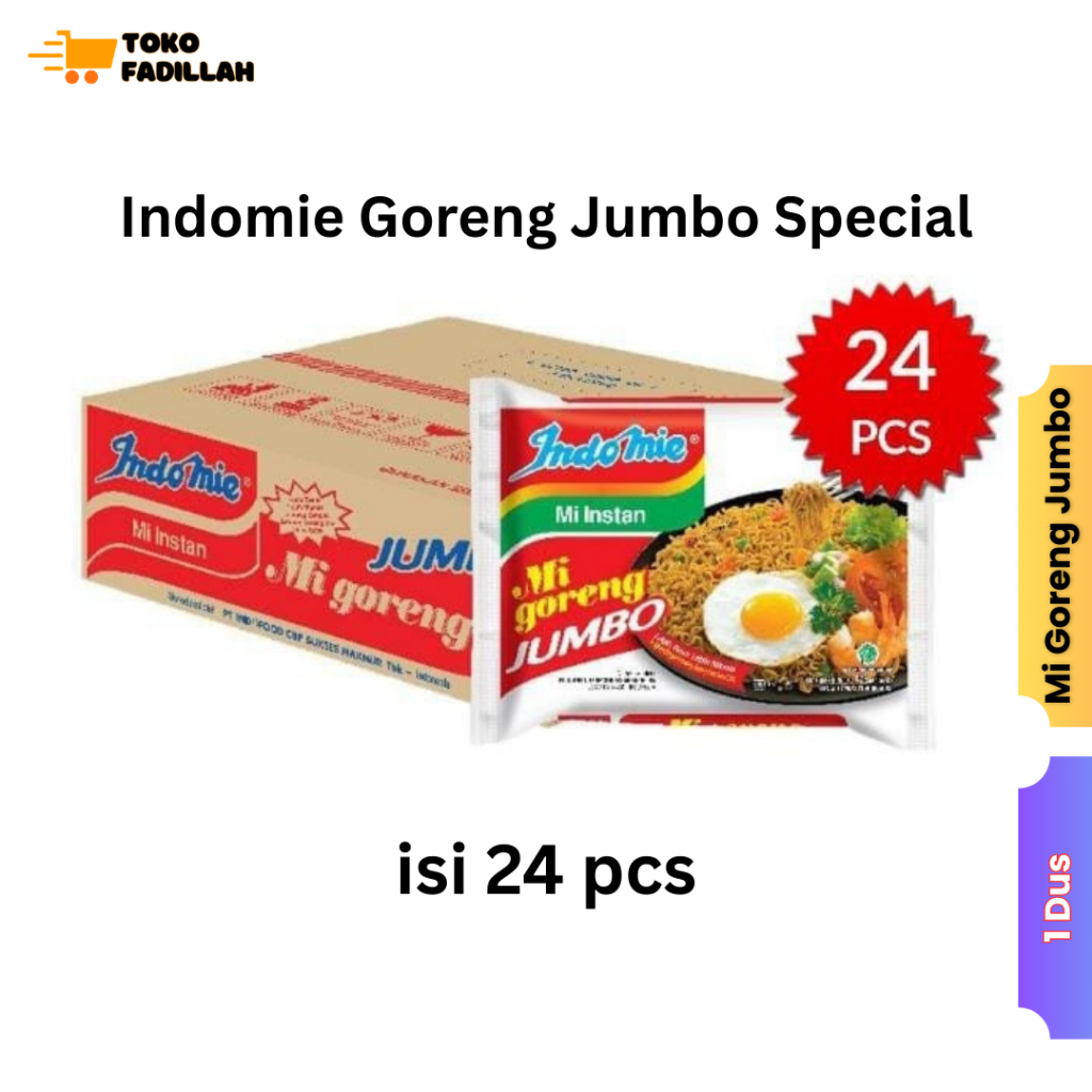 

(1 dus) Indomie Goreng Jumbo Special x 24 Pcs