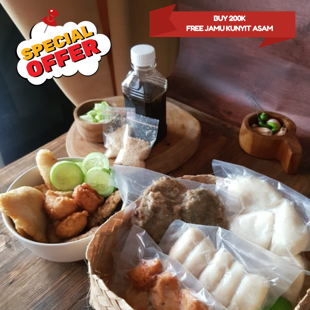 

Pempek Palembang Tenggiri Mix Termasuk Cuko