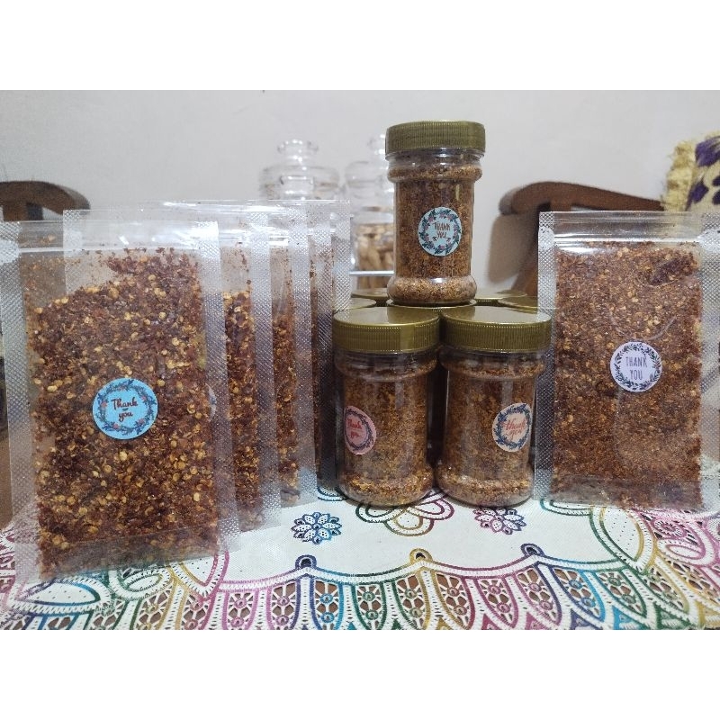 

SAMBAL GARING BOOMHUA / CABAI KERING / ABON CABE KERING