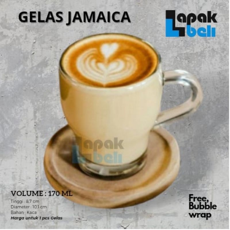 GELAS KACA CITINOVA JAMAICA 170 ML | GELAS KOPI | SHOT GLASS | GELAS MINUM KACA | CITINOVA JAMAICA
