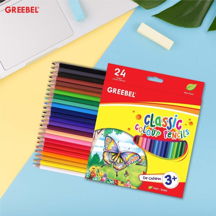 

Pensil Warna Greebel 24 Panjang ( Garansi Original ) / Pensil 24 Warna Greebel Panjang / Colour Pencils 24 Greebel