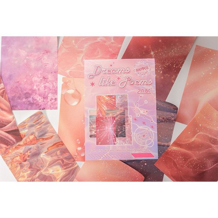 

100 Lembar Kertas Hias Seri Bintang Dan Bulan Untuk Dekorasi Scrapbook Bullet Journal Diary Jurnal