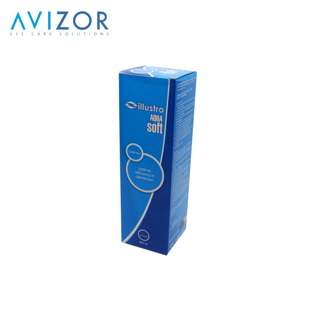 Lensza | Cairan Softlens illustro Aqua Soft by Avizor 350ml | Pembersih Soflen illustro Aquasoft Avi