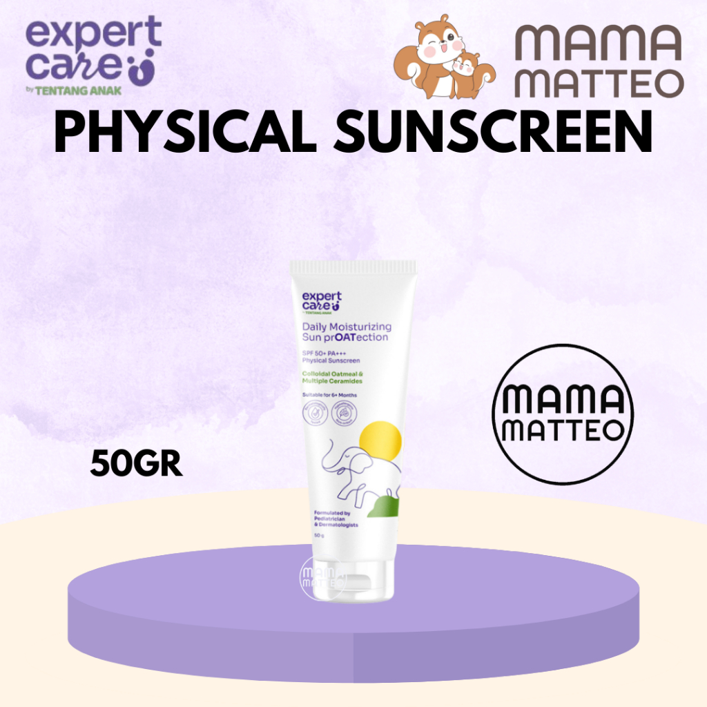 EXPERT CARE Daily Moisturizing Sun PrOATection Physical Sunscreen Sun Screen Proatection SPF 50+ PA+