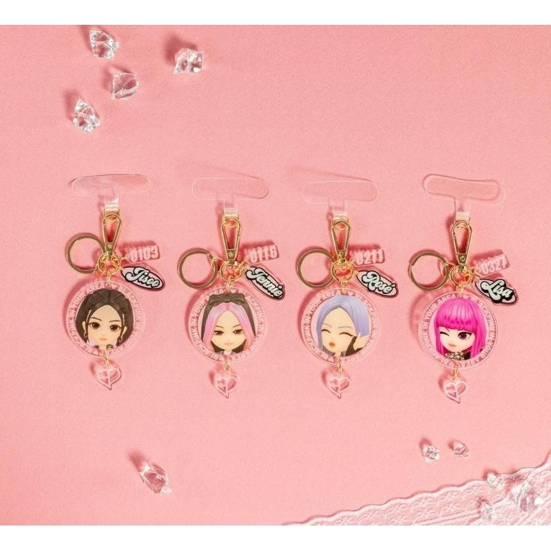 Blackpink Acrylic Phone Chain Key Chain Bag Charm Original Miniso