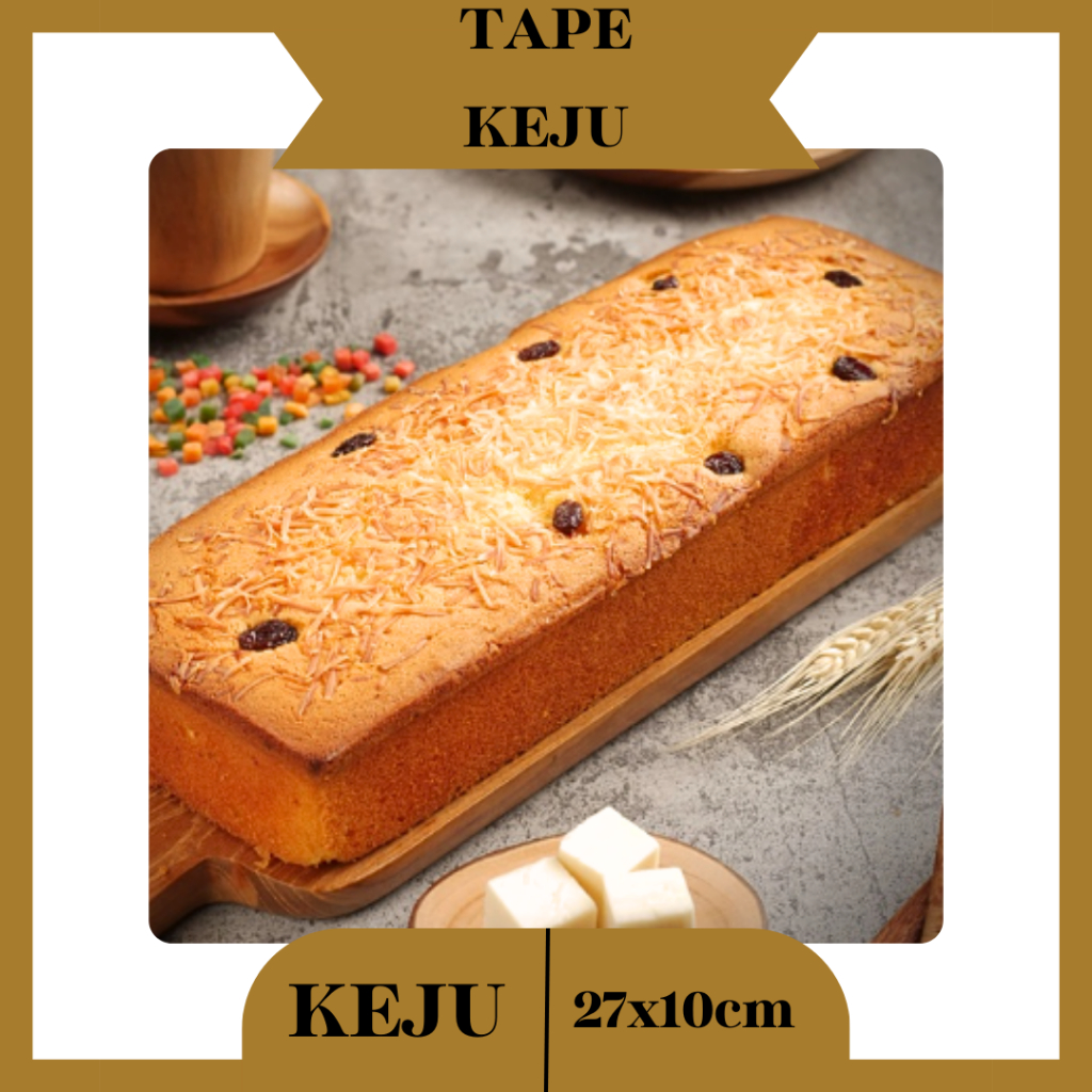 

Kue Bolu Tape Panggang Spesial Susu Keju Kismis Cheese Cake Tape