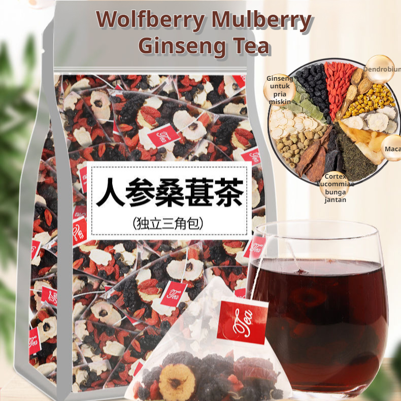 

⚡Beli 1 Gratis 2⚡【Vitalitas yang Melonjak】5g*30 Teh Ginseng, Murbei, Dan Wolfberry/Teh Malam Sehat Wolfberry Dan Kurma Merah/Teh Sehat Kering Murbei Dan Wolfberry/Teh Kurma Merah Rasa Sehat/Teh Celup Sehat/Teh Celup Rasa Kemasan Individual