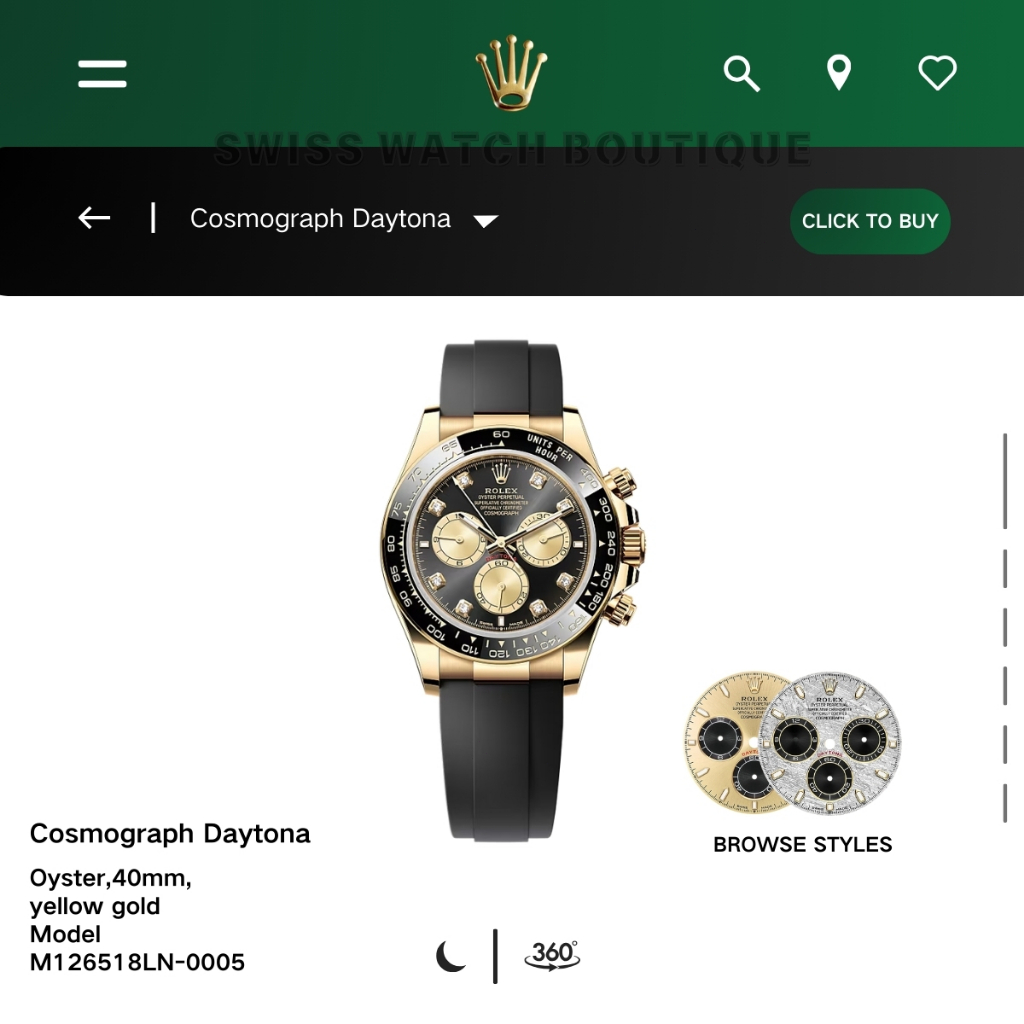 Garansi 5 Tahun Original Jam tangan Rolex Cosmograph Daytona Dial mewah dengan berlian bercahaya Aut