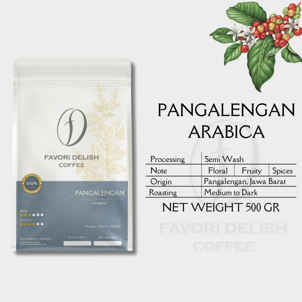 

FD Coffee | Kopi Arabica Pangalengan Semi Wash Roasted Beans 500 gr- Biji Kopi Arabica Pangalengan