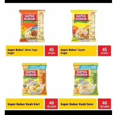 

super bubur instant ( all variant )