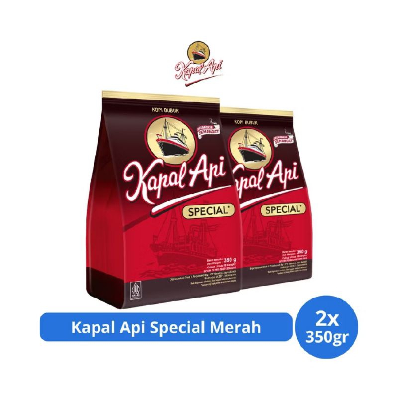 

KOPI BUBUK KAPAL API SPECIAL(2 Pcs x 350 gram)