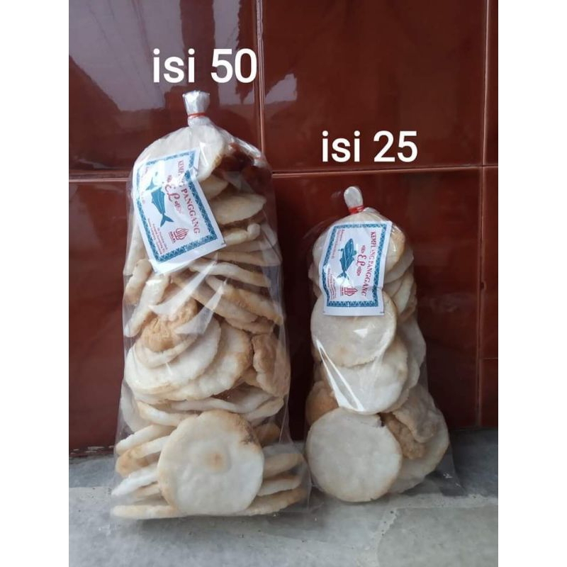 

Kemplang Panggang Ikan Plus Sambal isi 50pcs Asli Lampung