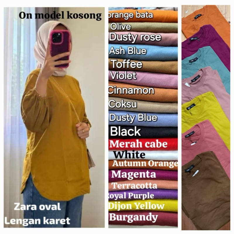 kaos oversize oval karet