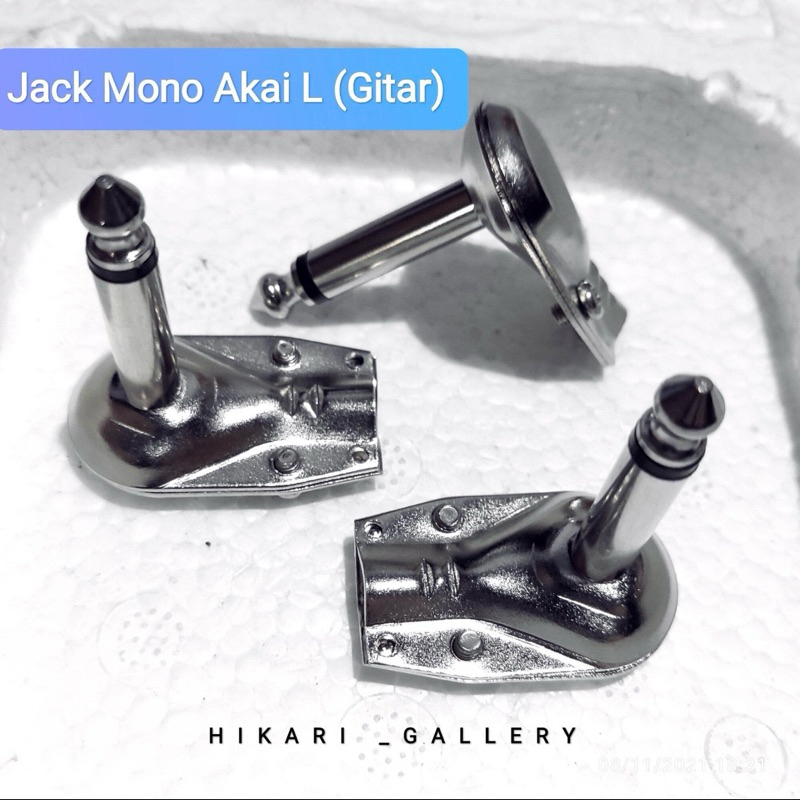 Jack Akai Mono L (Gitar) Bahan Besi / Jack L Mono Akai Besi/Metal