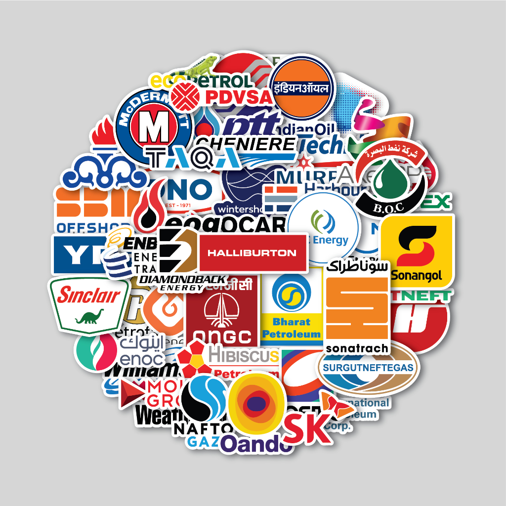 

STICKER PACK OIL AND GAS COMPANY 2 | STICKER TUMBLR | STIKER LAPTOP KOPER HELM