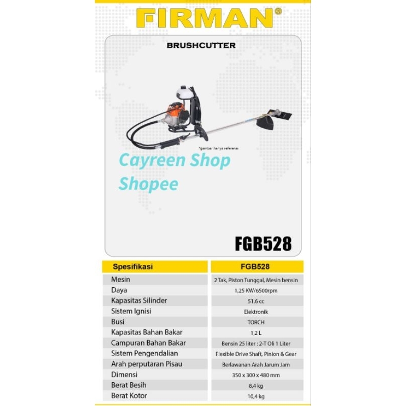 Mesin Potong Rumput Firman FGB 528