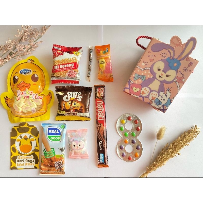 

SNACK BOX ULANG TAHUN ANAK PAKET 7RBAN KARAKTER KELINCI BUNNY