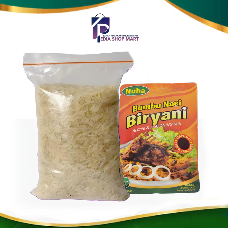 

Beras Basmati Original 1Kg + Bumbu Instant Briyani 60gr
