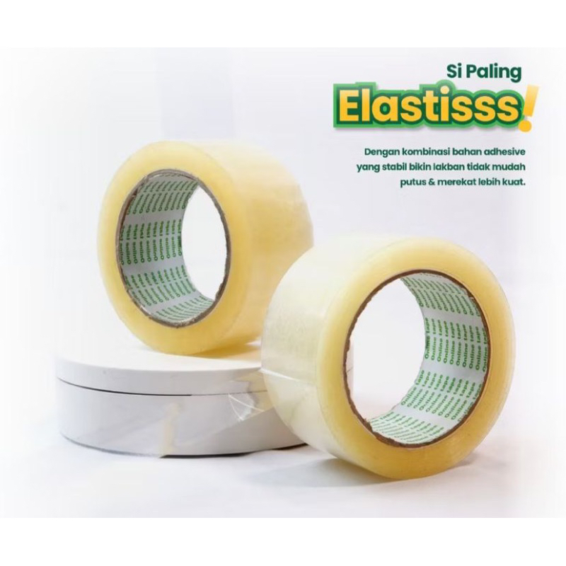 

FLASH SALE! Lakban Bening MURAH 100 yard 45 mm ECO / Isolasi / Solatip / Lakban Bening