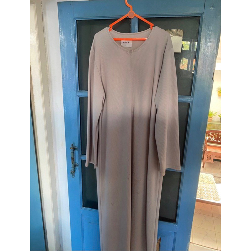 Smara Gamis Polos Aska Label size L