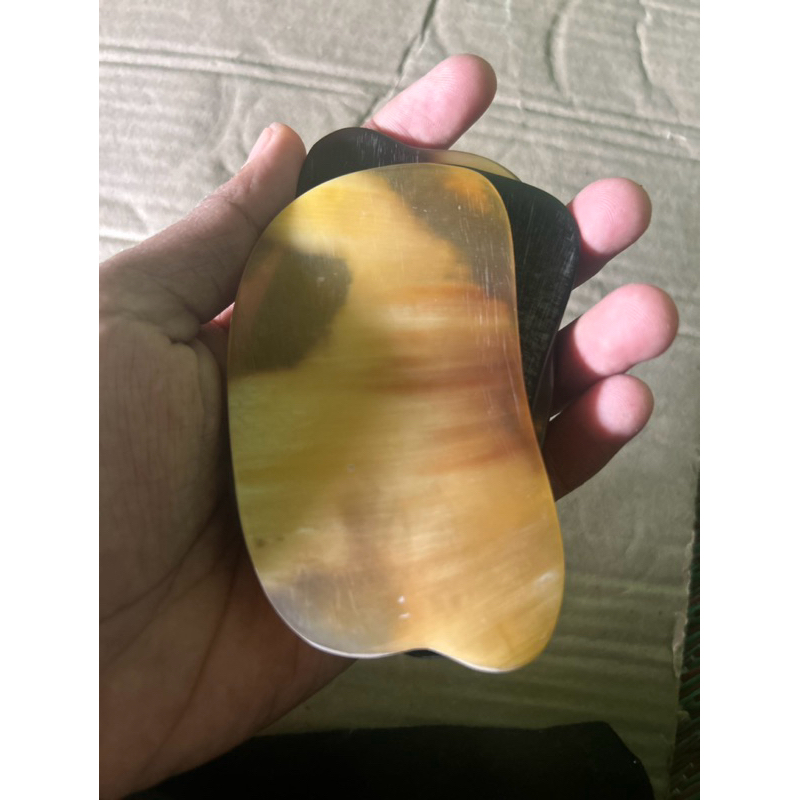 alat terapi guasha bahan tanduk kerbau/sapi
