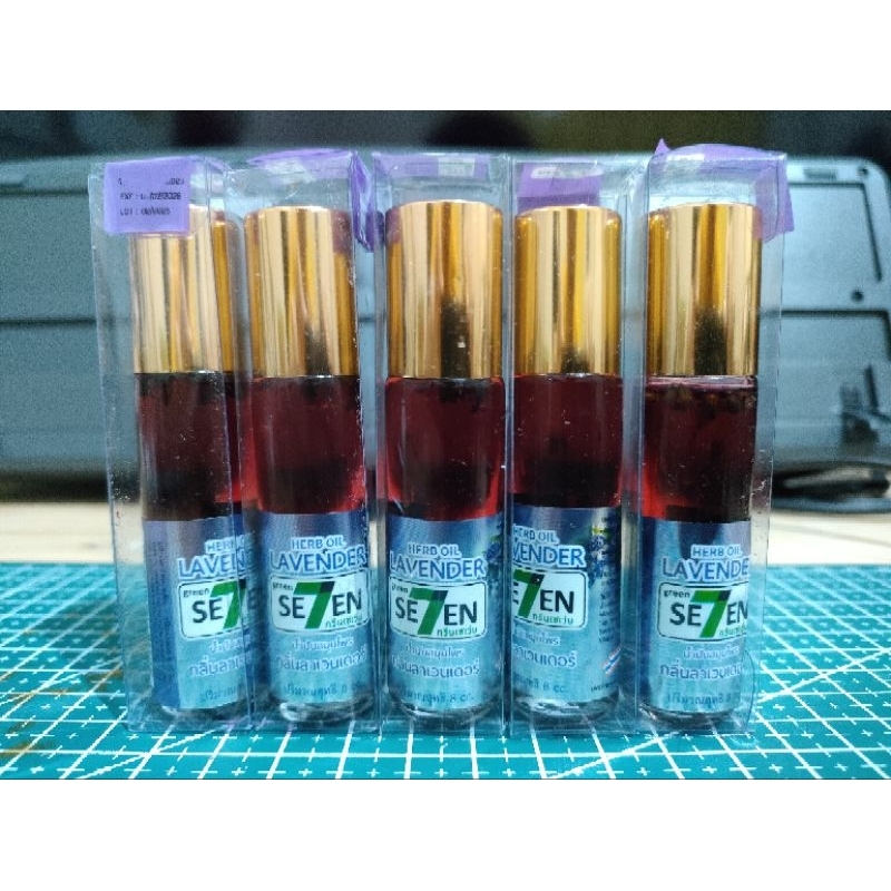 Minyak Angin Green 7 Herb Oil Balm Original Green Se7en Thailand 8ml