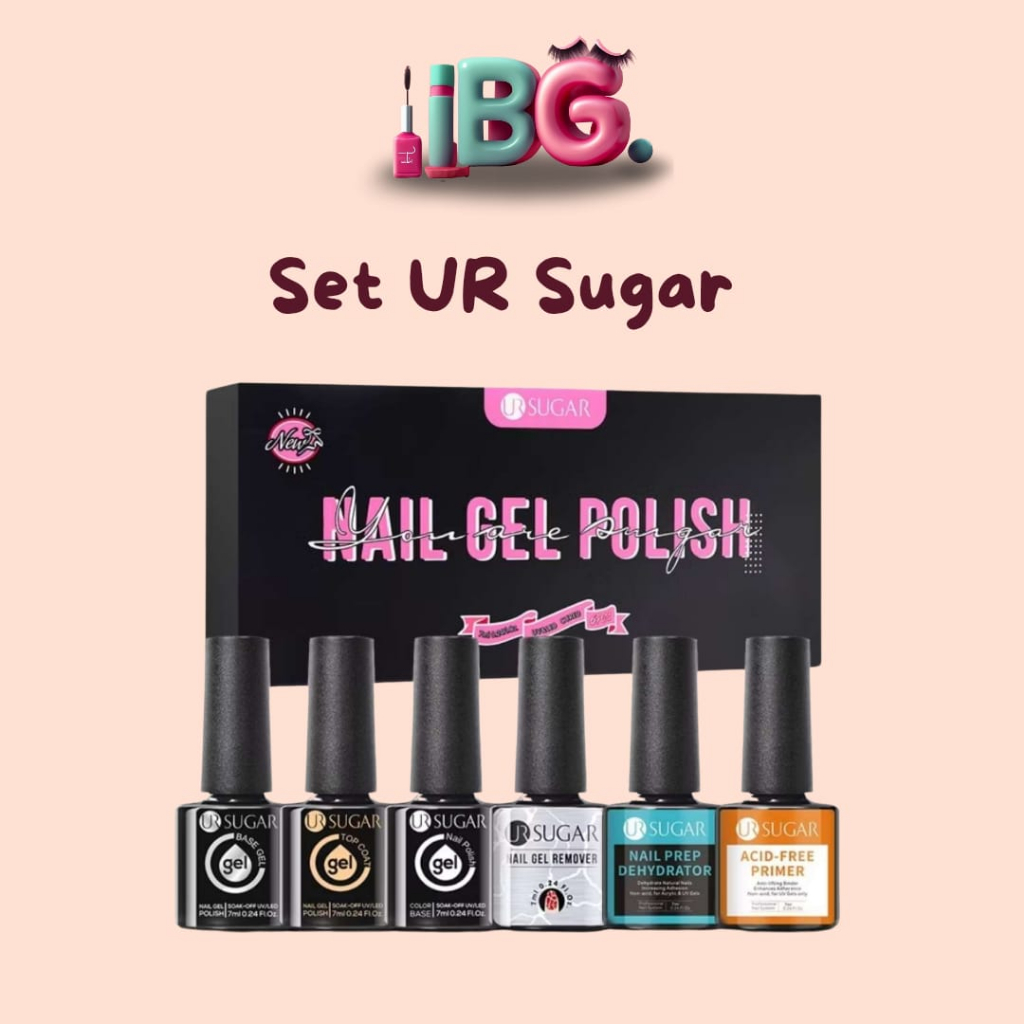 UR Sugar Base Coat UR Sugar Top Coat Ur Sugar Base Coat Top Coat Nail Gel Set