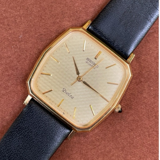 Seiko Tank Dolce Woven Dial Dekagon Vintage