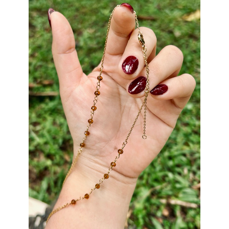 Kalung Citrine Double Layer