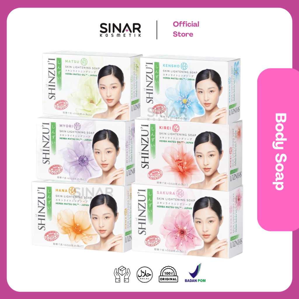 Shinzui Body Soap - Sabun Batang / Sabun Mandi -  Shinzui Brightening Soap - Shinzui Sabun Batang