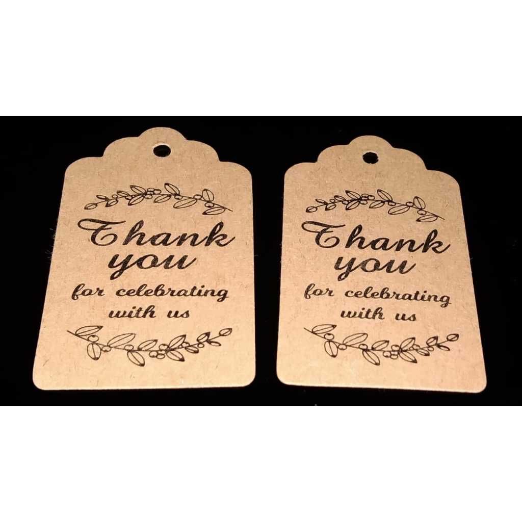 

Hang tag Label Thank you Motif 1 Ukuran 3x5cm Jual Perpcs