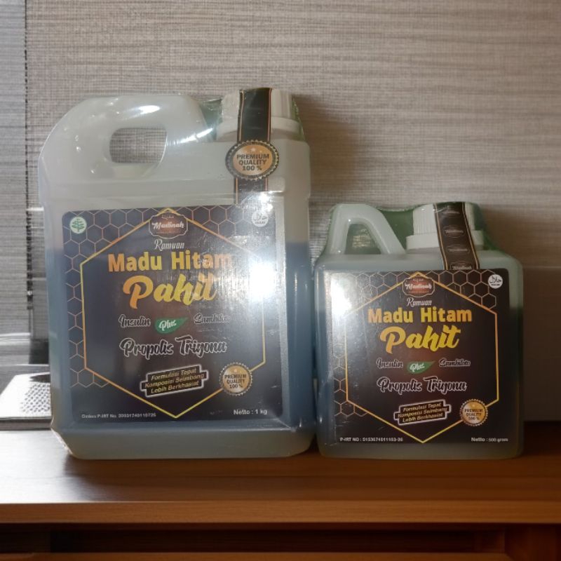 

Madu Hitam Pahit Insulin Plus Sambiloto Propolis Trigona